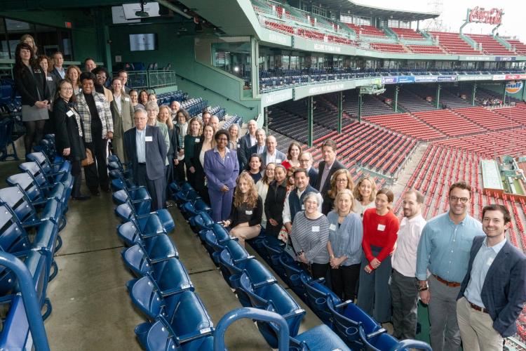 GBLS team and partners in the stands at Fenway